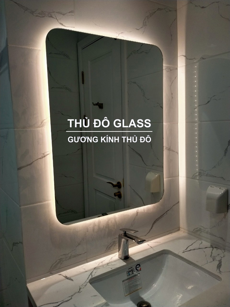 Gương đèn led thông minh treo phòng tắm