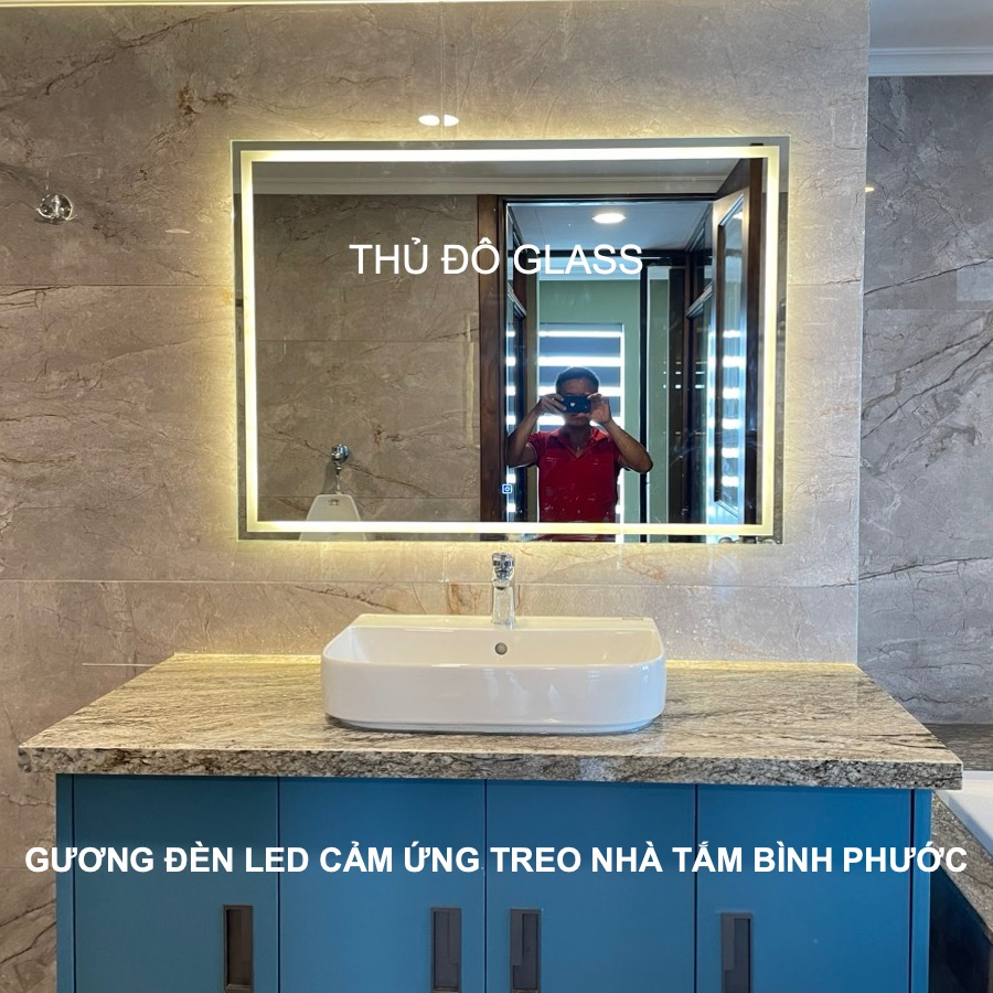Gương điện đèn led cảm ứng treo nhà tắm tại Bình Phước